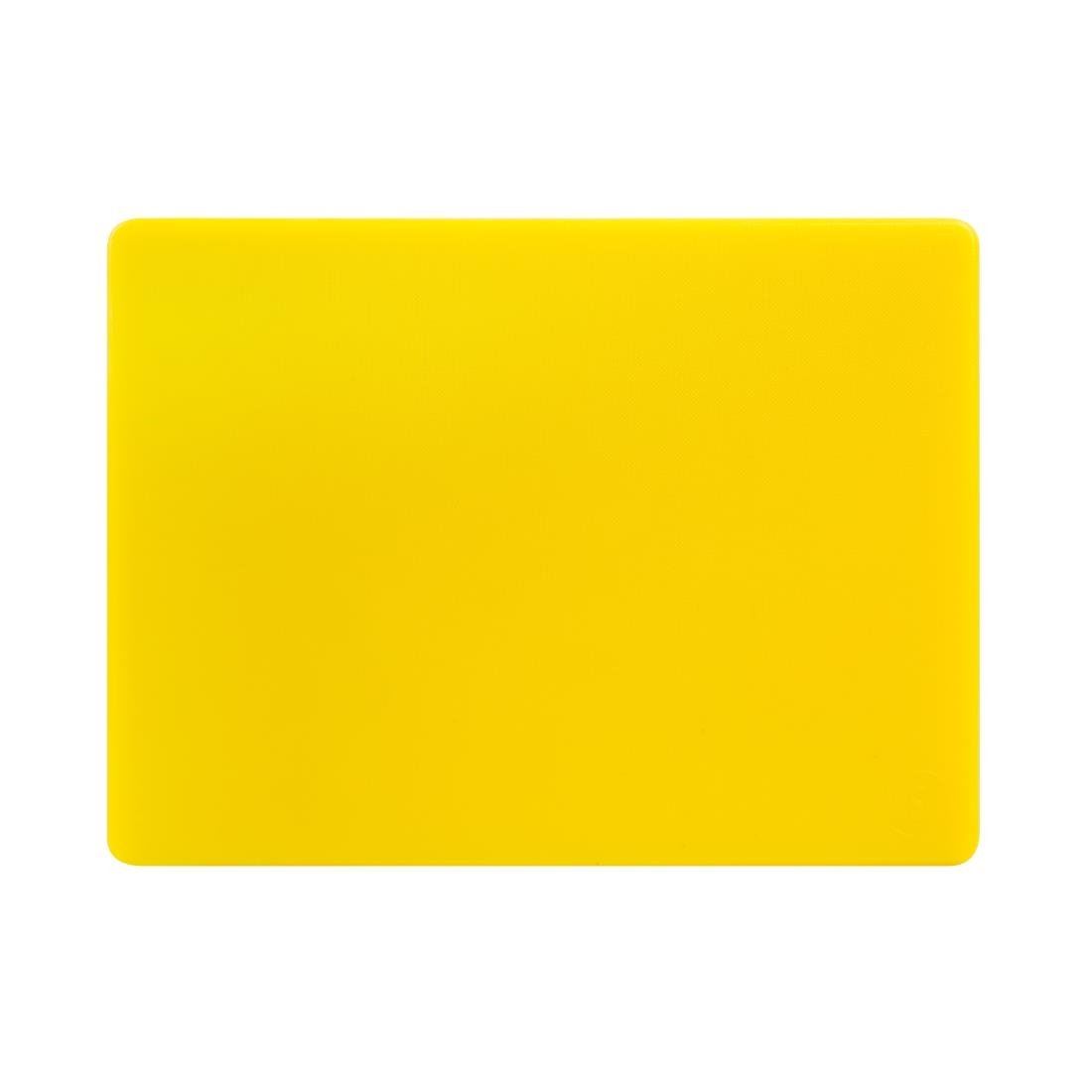 Hygiplas Small Low Density Yellow Chopping Board for Cooked Meat 229x305x12mm