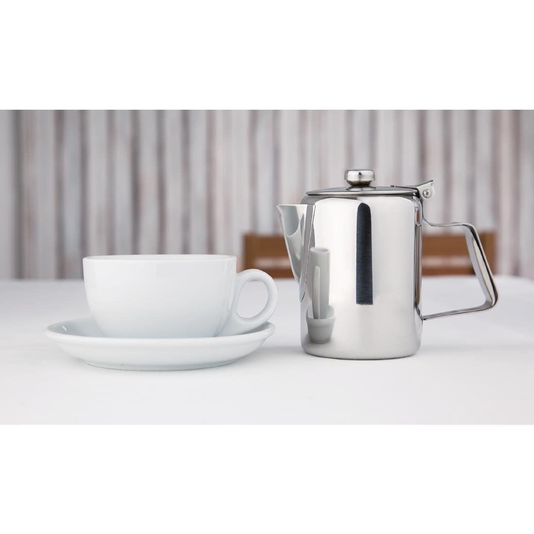 Olympia Concorde Coffee Pot Made of Stainless Steel Dishwasher Safe - 450ml