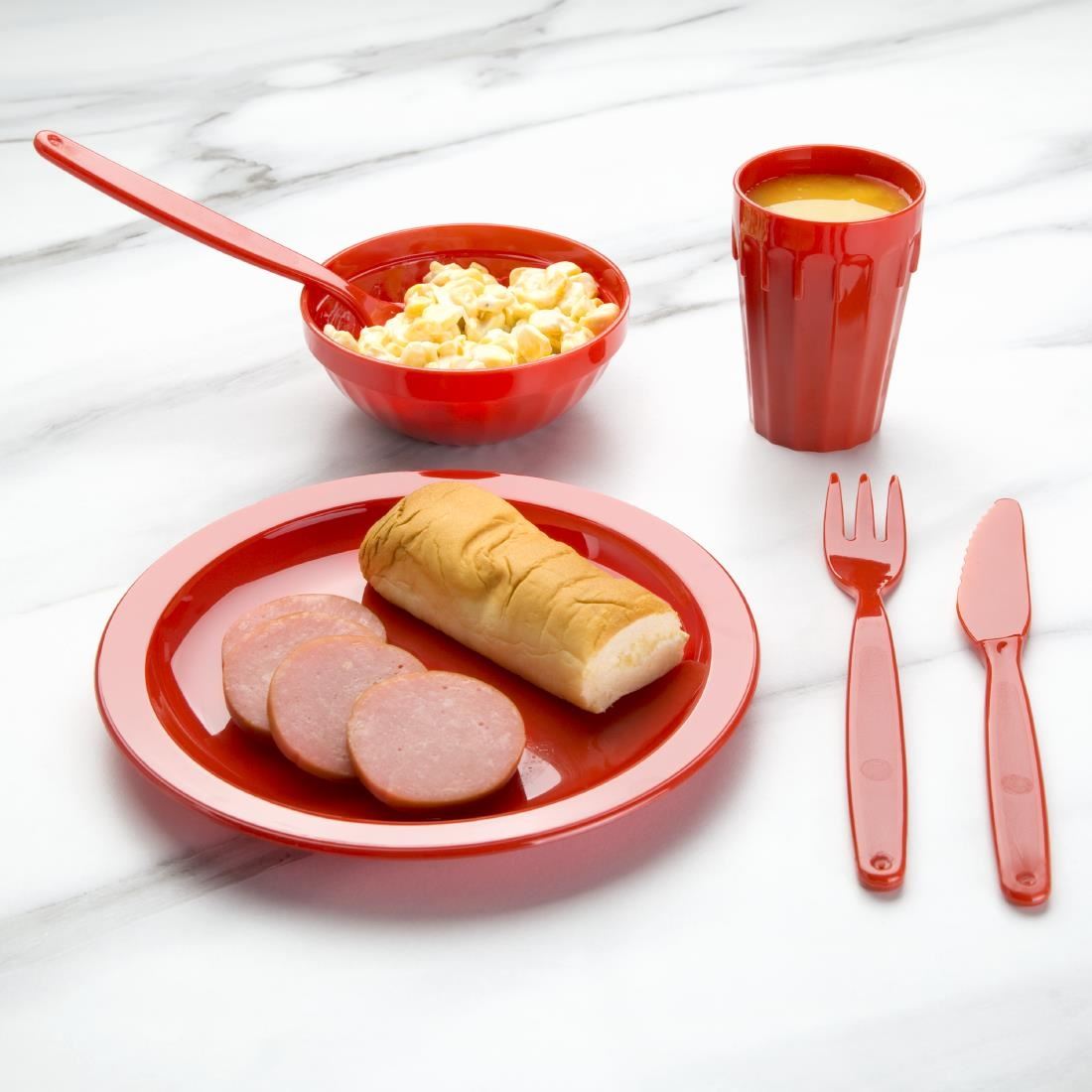 Kristallon Polycarbonate Bowls in Red 102(Ø)mm/ 4