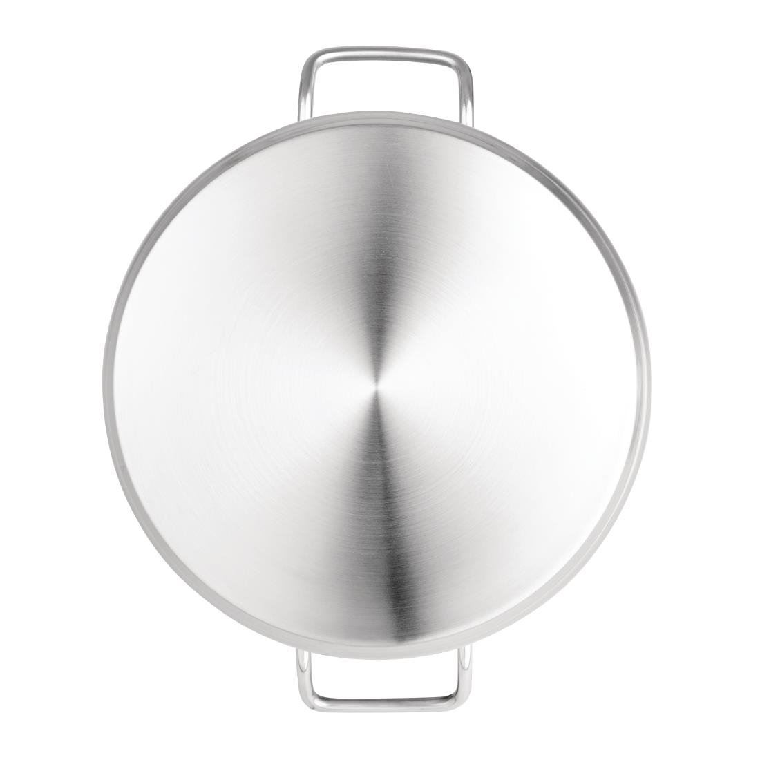 Nisbets Essentials Stew Pan Stainless Steel Induction Compatible 12L - 320mm