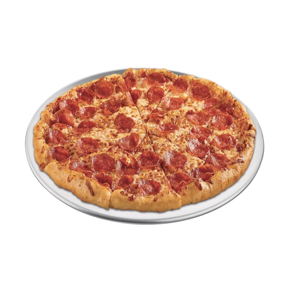 Utensilios de cocina comerciales para bandeja de pizza de borde ancho Vogue placa redonda - Imagen 9 de 9