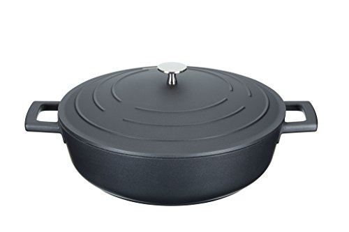 Masterclass Casserole Shallow Dish Aluminium Induction Safe Container - 4L