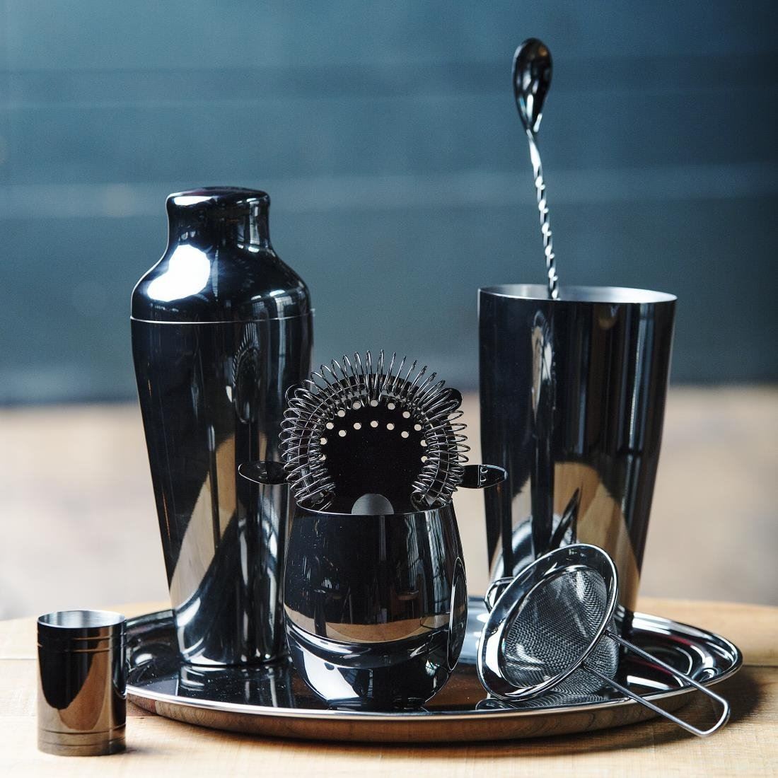 Olympia French Cocktail Shaker in Gunmetal - Hand Wash Only - 2 Pieces