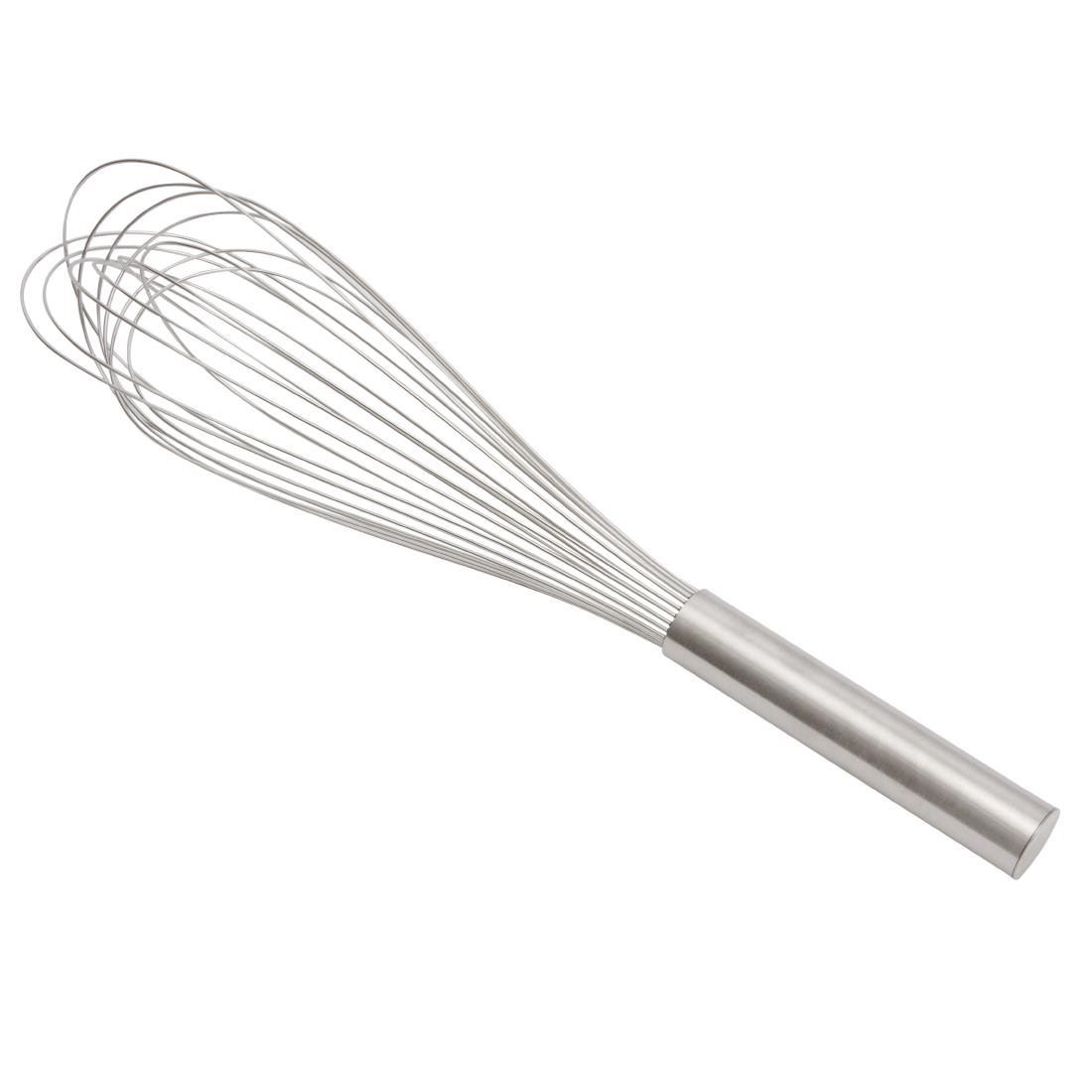 Vogue Light Whisk 16in Silver Colour Stainless Steel