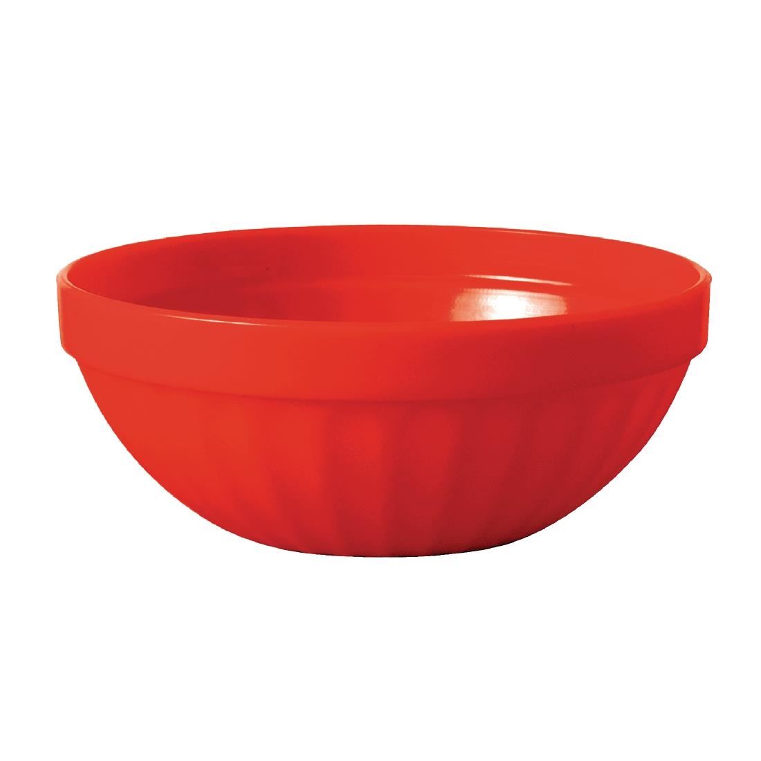 Kristallon Polycarbonate Bowls in Red 102(Ø)mm/ 4