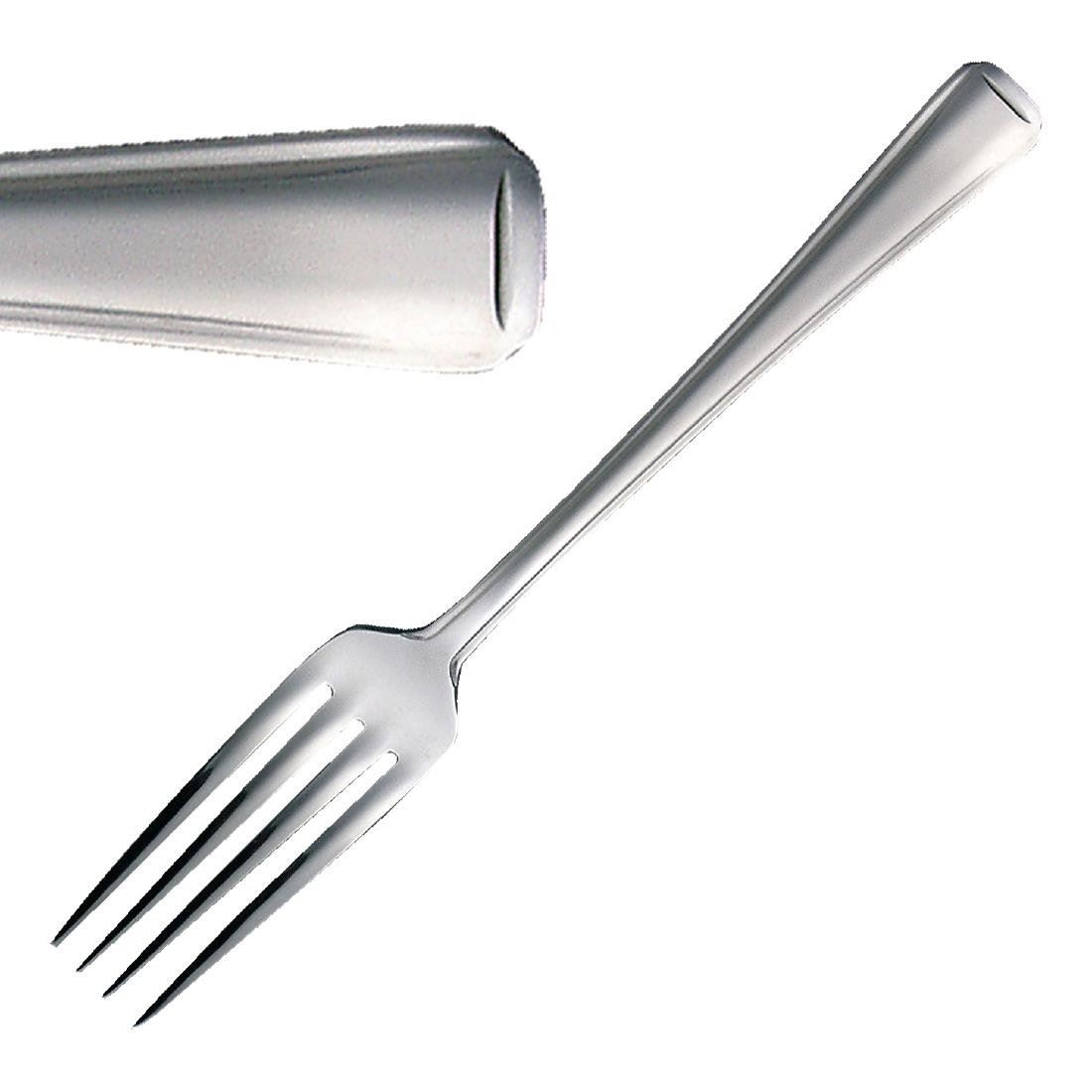 Olympia Harley Dessert Fork in Silver Made of 18/0 Stainless Steel