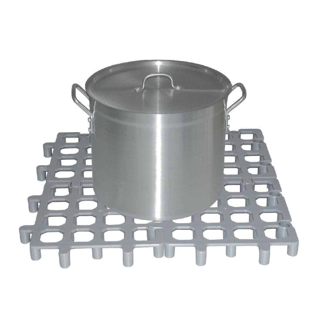 Vogue Dunnage Floor Rack in Grey Plastic 40(H) x 335(W) x 335(D)mm - x 2