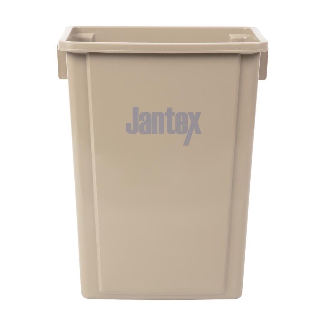 Jantex Recycling Bin Beige Made of Polypropelene - Capacity - 56 Ltr
