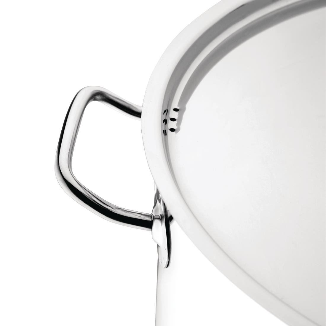 Nisbets Essentials Stew Pan Stainless Steel Induction Compatible 12L - 320mm