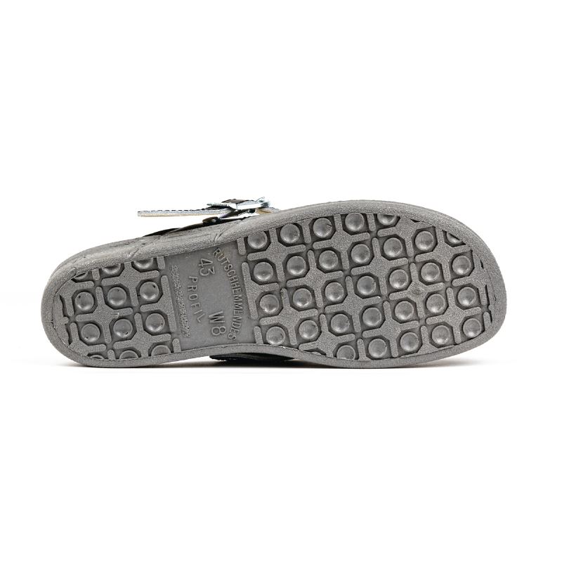 Abeba Unisex Women Men Leather Clog Working Footwear Shoes Slip On Slippers