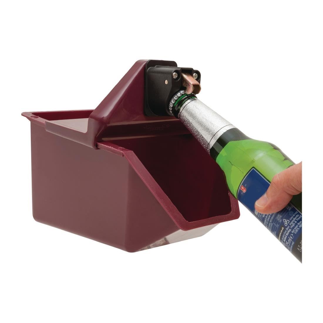 Beaumont Under Counter Bottle Opener with Catcher Dishwasher Safe 145x225x145mm