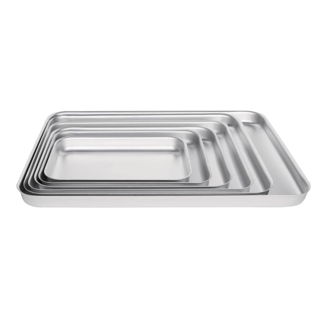 Vogue Bakewell Pan in Silver Made of Aluminium 470(W) x 355(D) x 40(H) mm