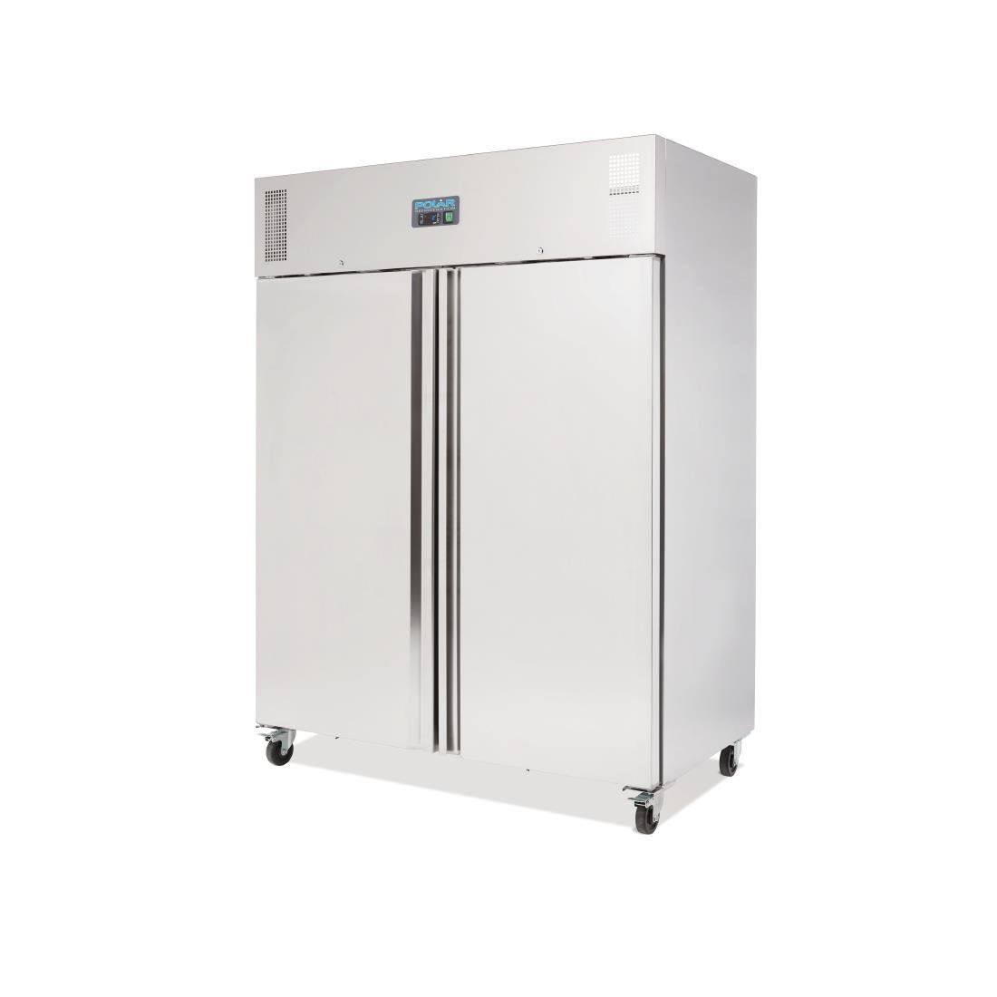 Polar Double Door Freezer in Grey 1300L Heavy Duty / Commercial eBay