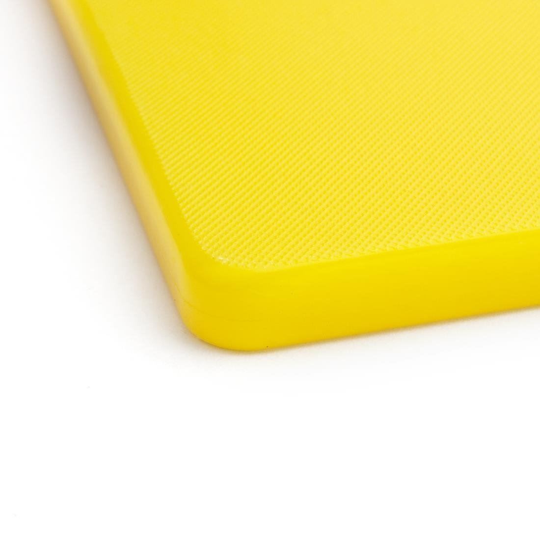 Hygiplas Small Low Density Yellow Chopping Board for Cooked Meat 229x305x12mm