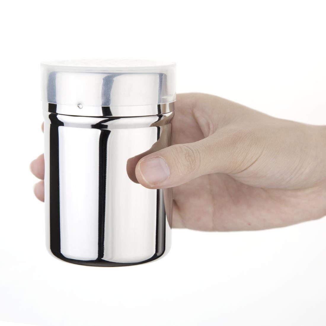 Vogue Dredger Dressing Shaker Made of Stainless Steel with 4mm Holes 275ml