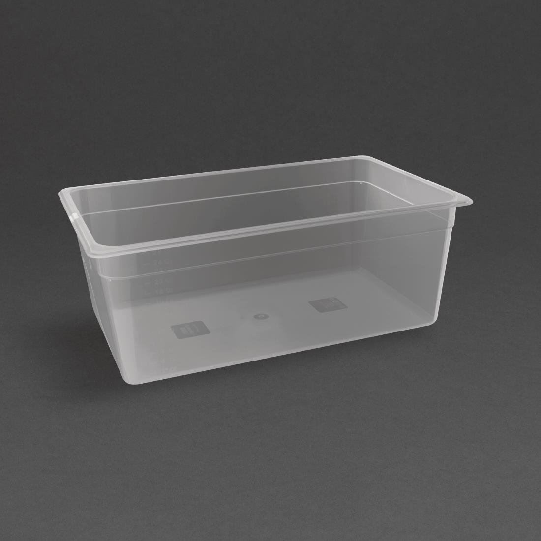 Nisbets Essentials Polypropylene 1/1 Ggastronorm Container without Lid - 200mm