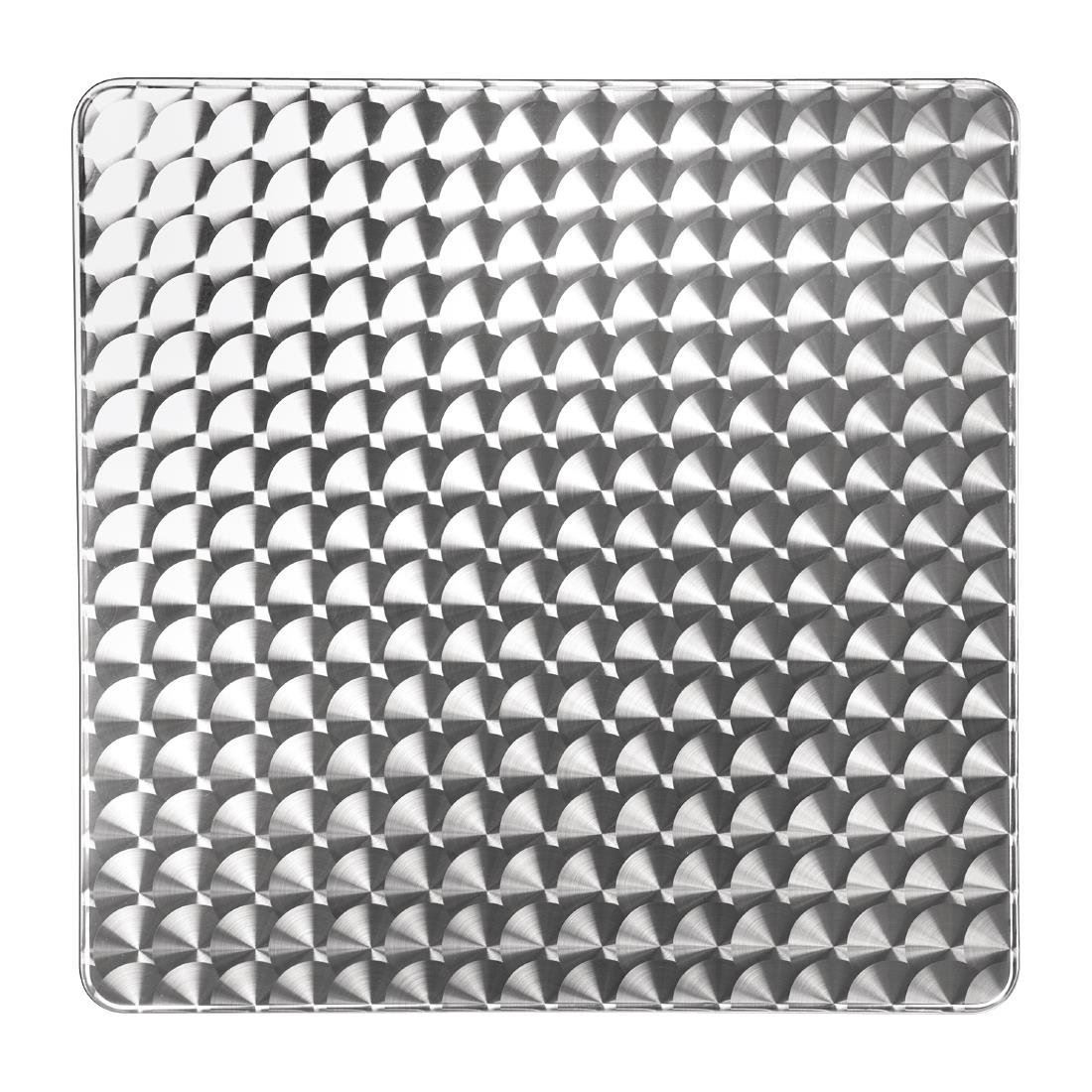 Bolero Square Table - Stainless Steel Aluminium Base 720(H) x 600(W) x 600(D)mm