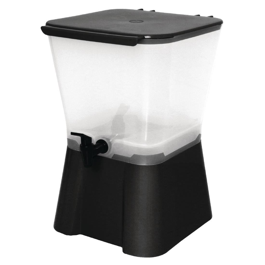 Olympia Budget Juice Dispenser with Stand in Black Made of Plastic