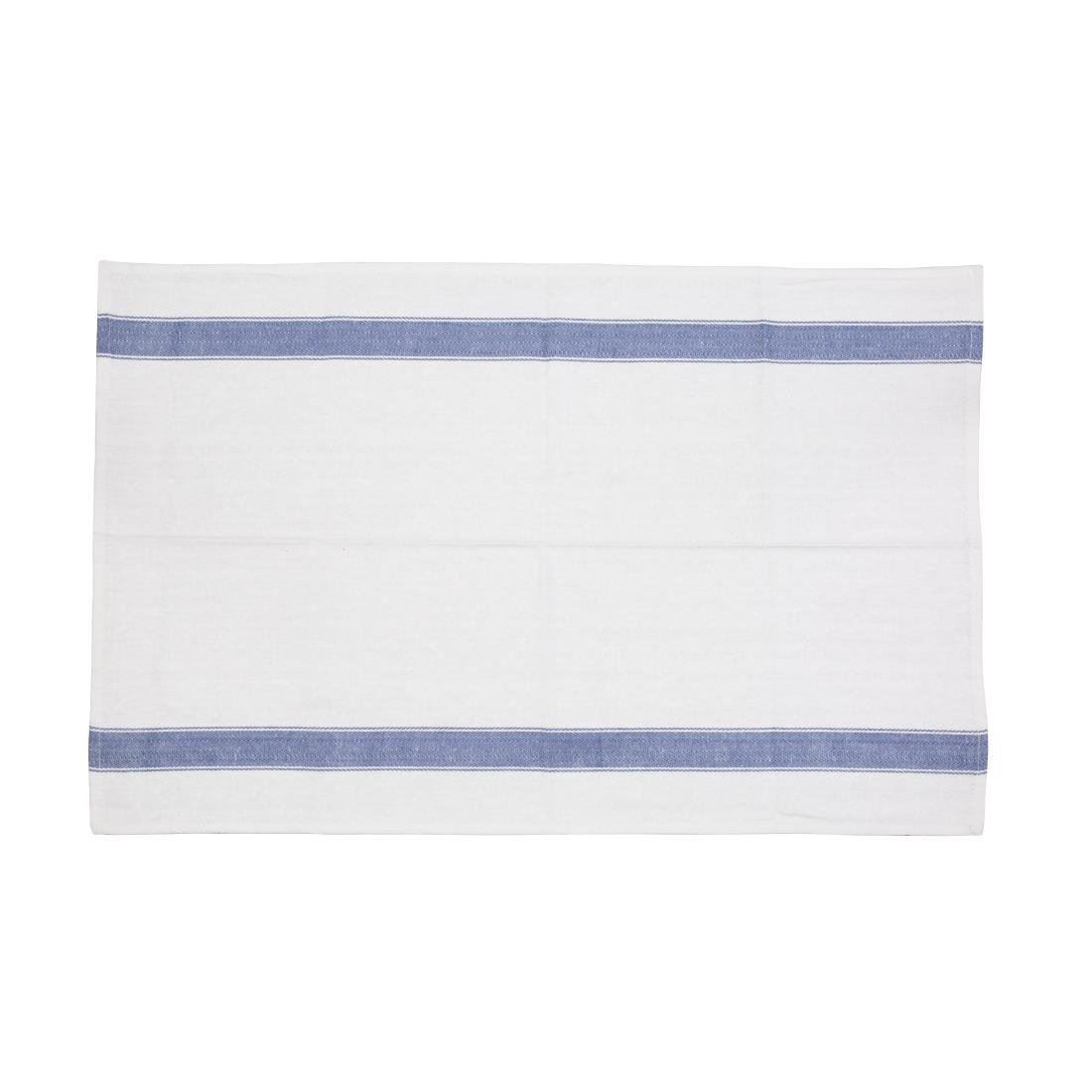 Vogue Heavy Tea Towel in Blue 70% Cotton and 30% Polyester 30 x 20