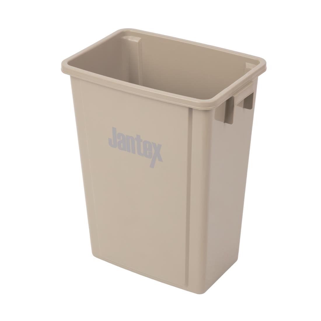 Jantex Recycling Bin Beige Made of Polypropelene - Capacity - 56 Ltr