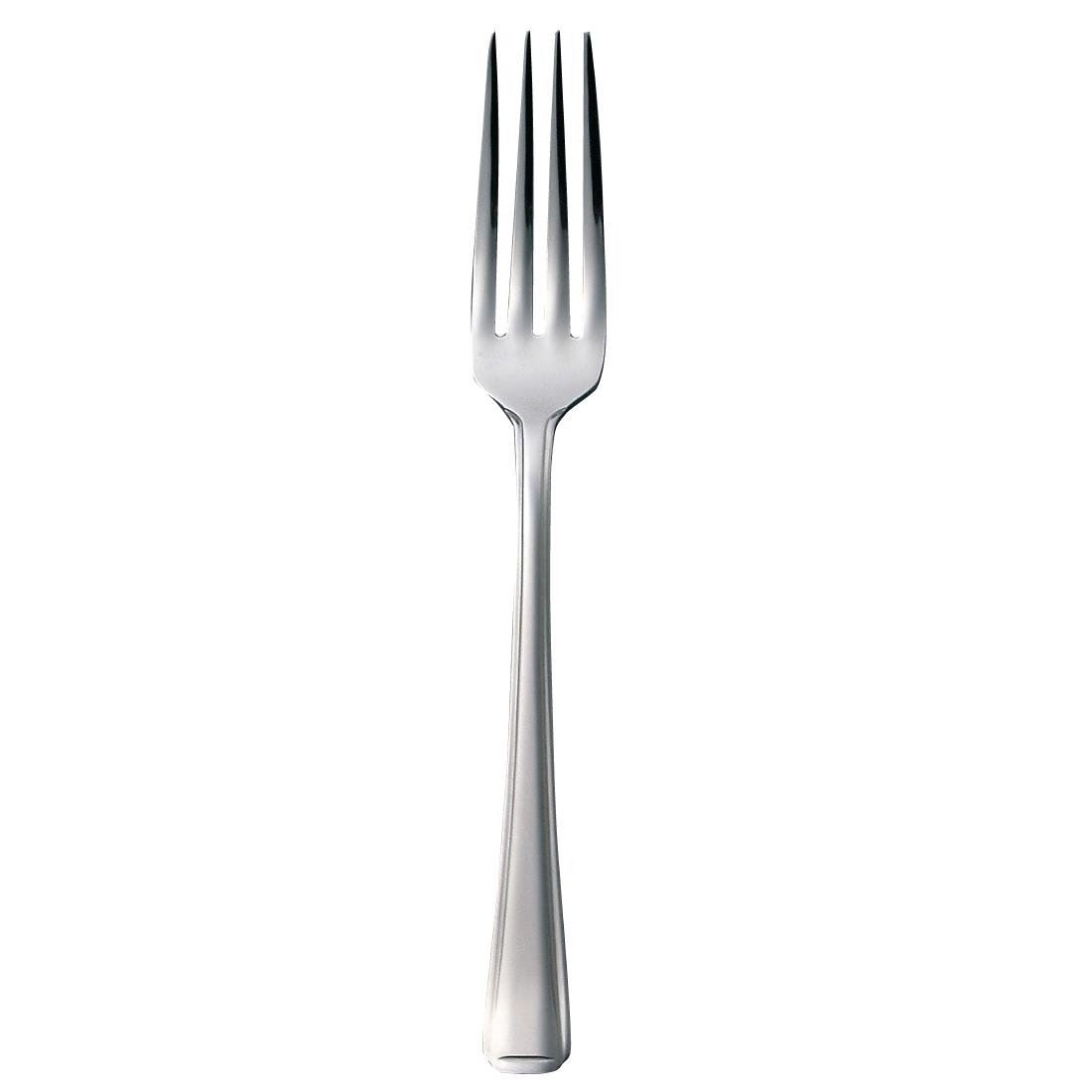Olympia Harley Dessert Fork in Silver Made of 18/0 Stainless Steel