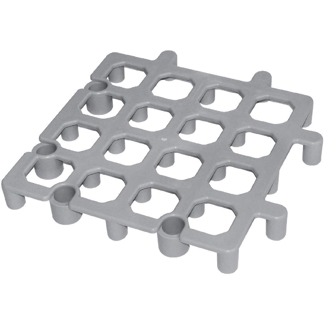 Vogue Dunnage Floor Rack in Grey Plastic 40(H) x 335(W) x 335(D)mm - x 2