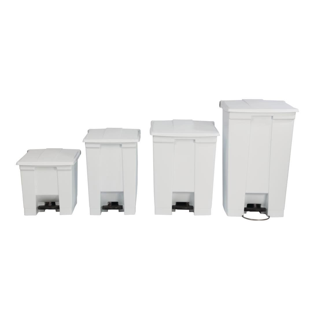 Rubbermaid Step on Container in White with Tight Fitting Lid Minimise Odour 87L