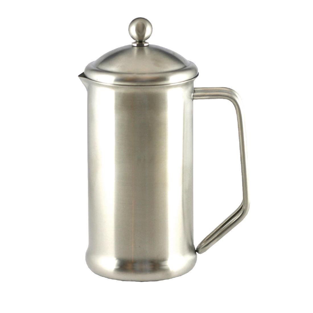Olympia Satin Finish Stainless Steel Cafetiere 3 Cup Dishwasher Safe - 400ml
