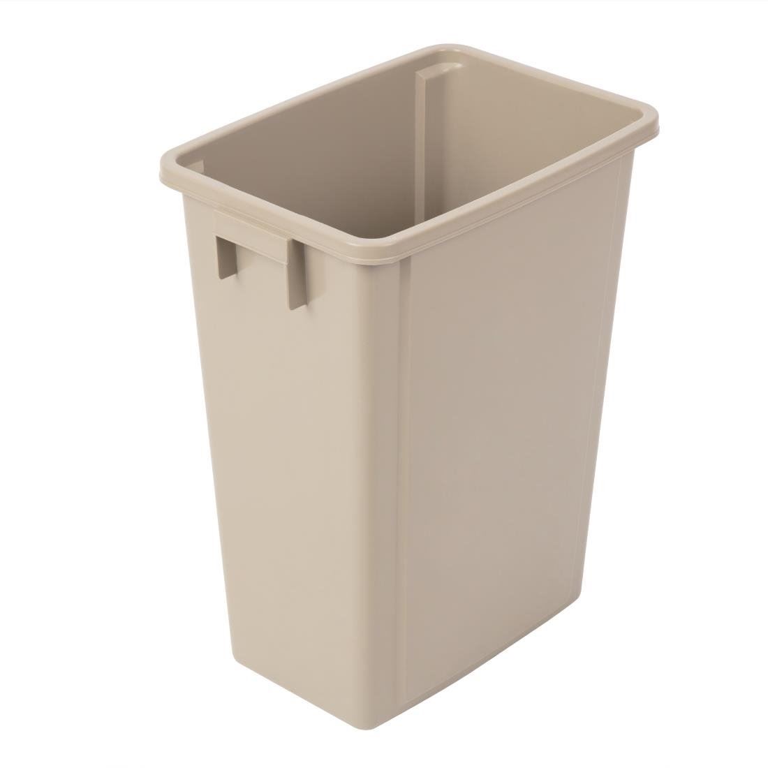 Jantex Recycling Bin Beige Made of Polypropelene - Capacity - 56 Ltr
