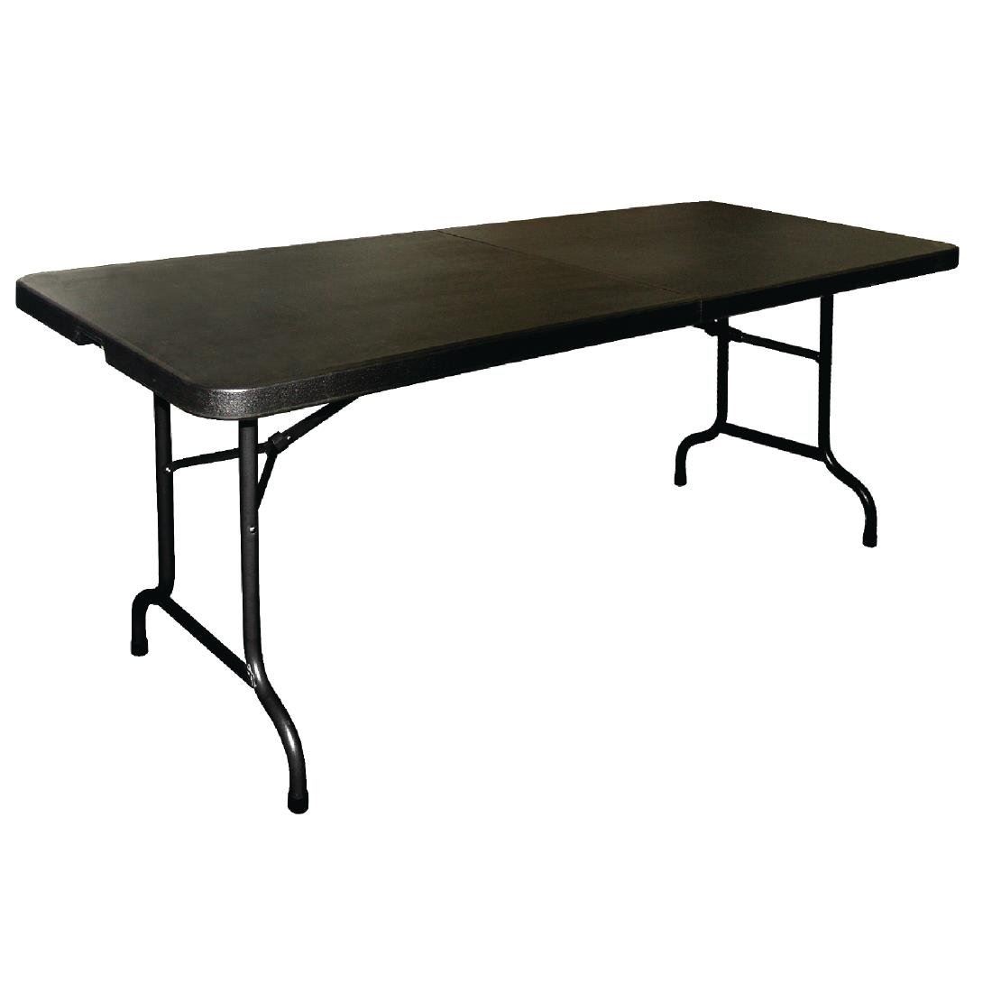 Bolero Folding Table with a Carry Handle - Space Saving Design - 6ft