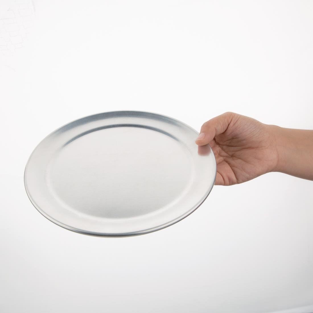 Utensilios de cocina comerciales para bandeja de pizza de borde ancho Vogue placa redonda - Imagen 8 de 9