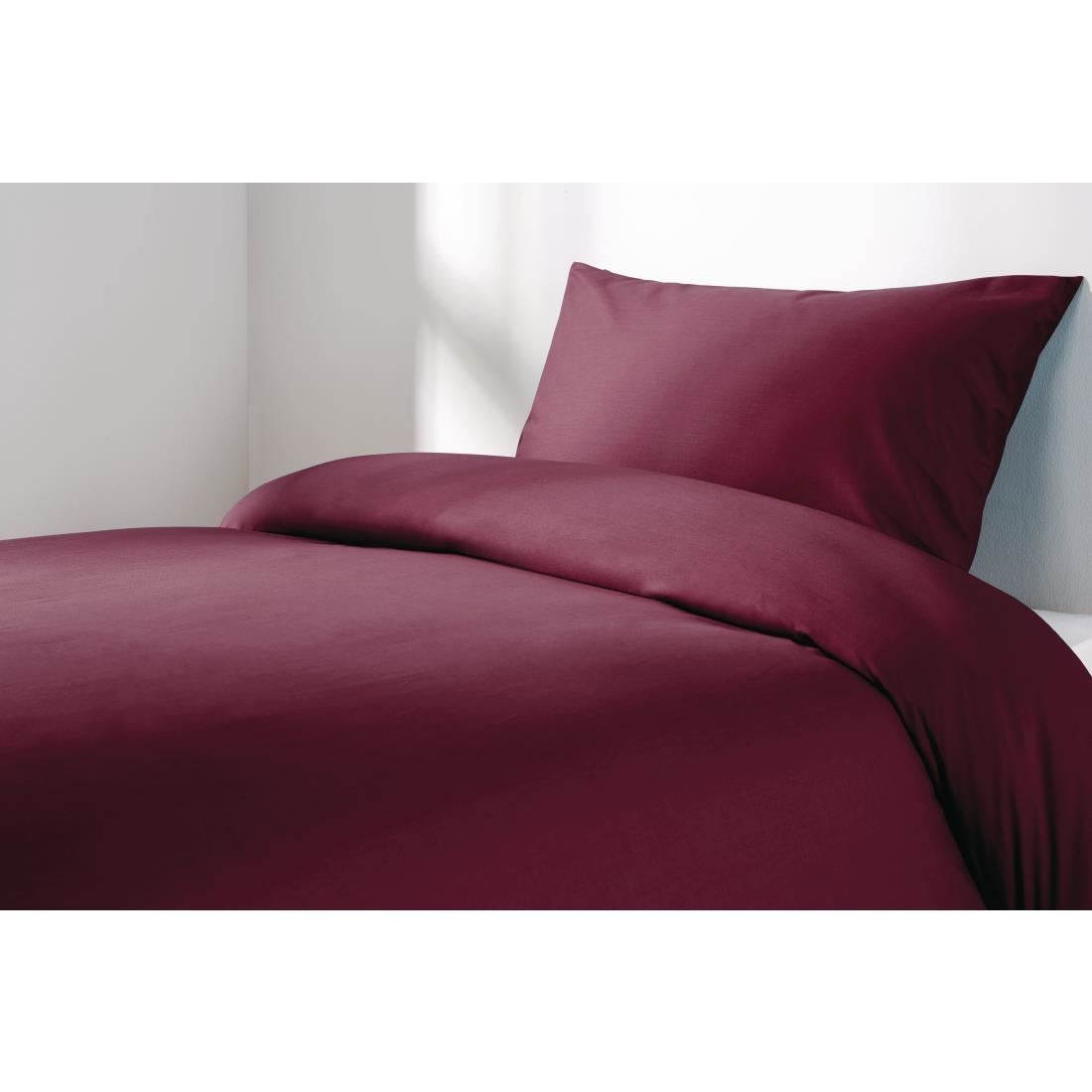 Mitre Essentials Spectrum Duvet Cover Polycotton in Red 30/30YC 144TC - Picture 3 of 5