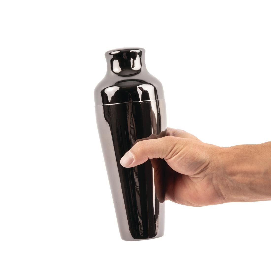 Olympia French Cocktail Shaker in Gunmetal - Hand Wash Only - 2 Pieces