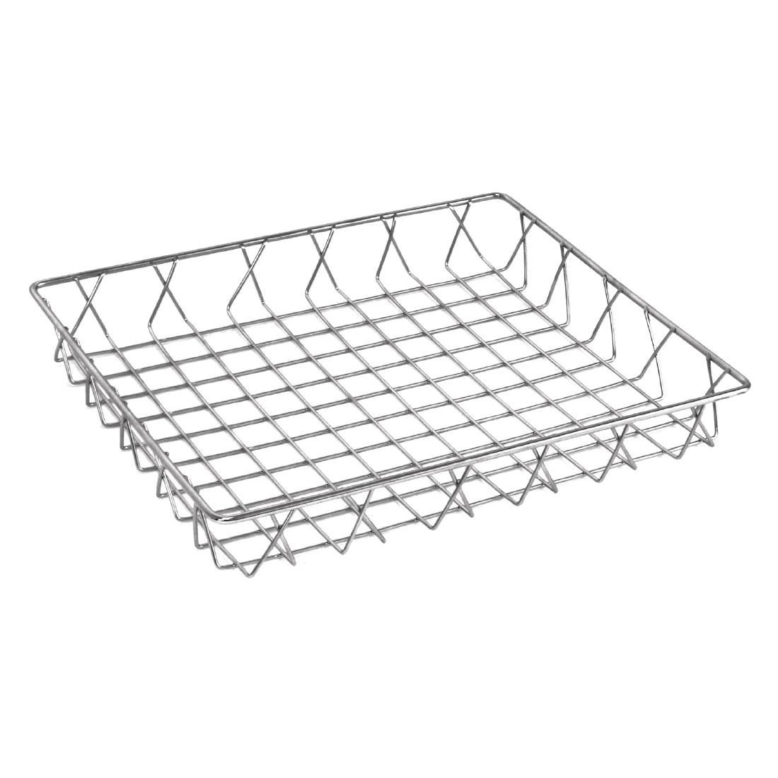 Olympia Wire Display Basket Made of Stainless Steel - 350x300x50mm