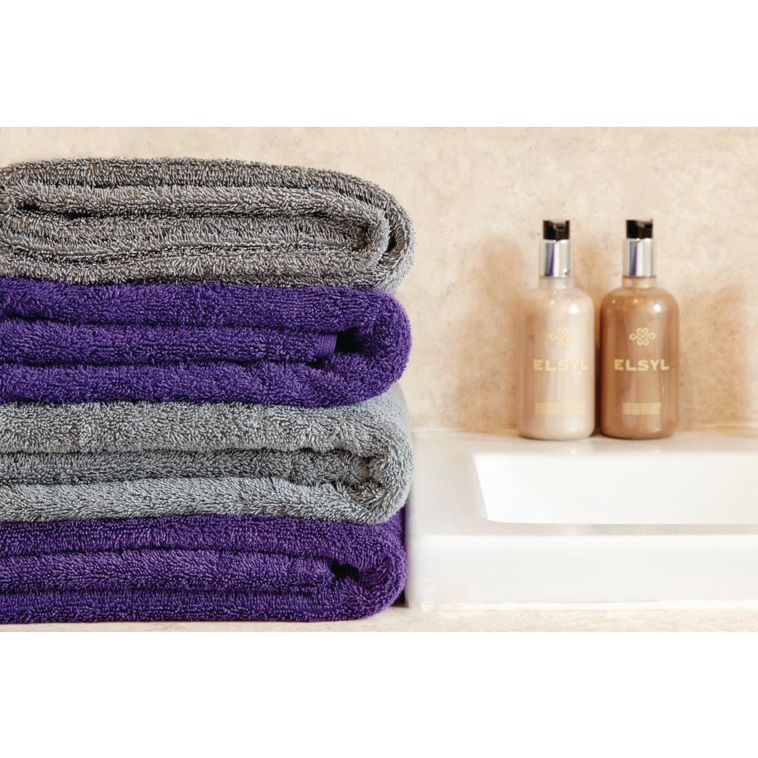 Mitre Comfort Enigma Towel Slate 100% Cotton in White Luxuriously Soft - Picture 2 of 8