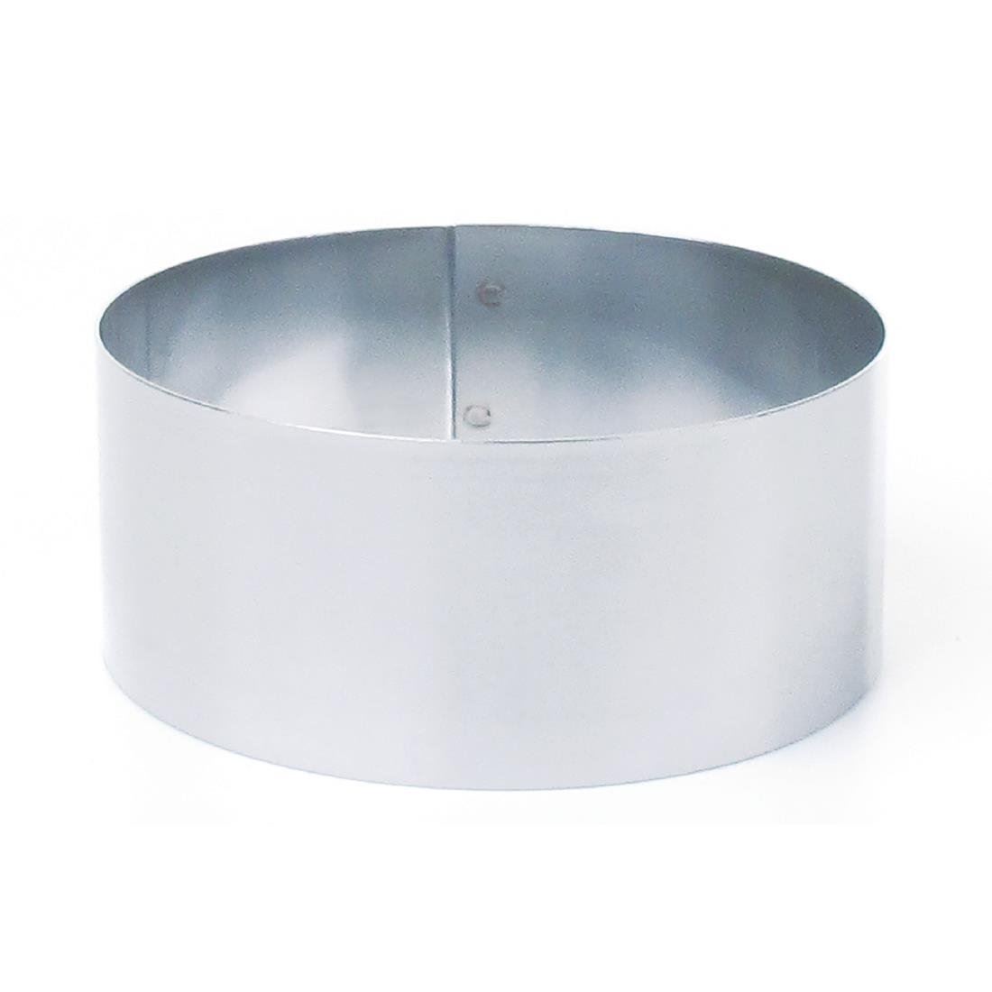 Matfer Mousse Ring Tin Made of Stainless Steel 14 x 6cm 5.5(Ø) x 2.5
