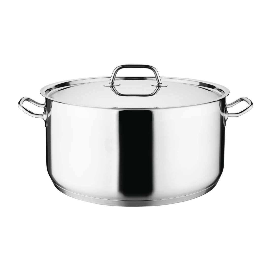 Nisbets Essentials Stew Pan Stainless Steel Induction Compatible 12L - 320mm