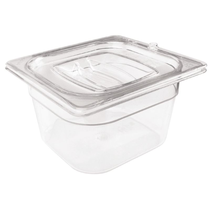 Rubbermaid 1/6 Gastronorm Container 100mm Clear Food Storage Freezer