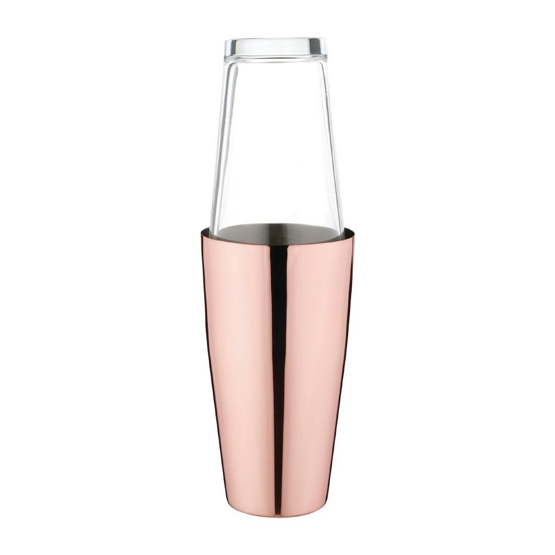 Olympia Boston Shaker in Copper - Lightweight / Stackable & Corrosion Resistant