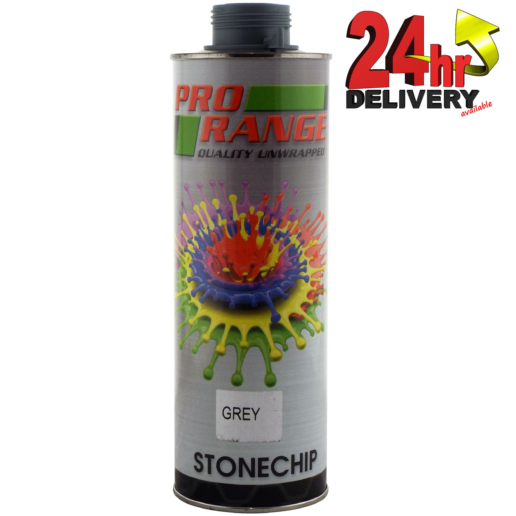 Pro Range 1 Litre Stone Chip Paint Grey Protection Underseal car