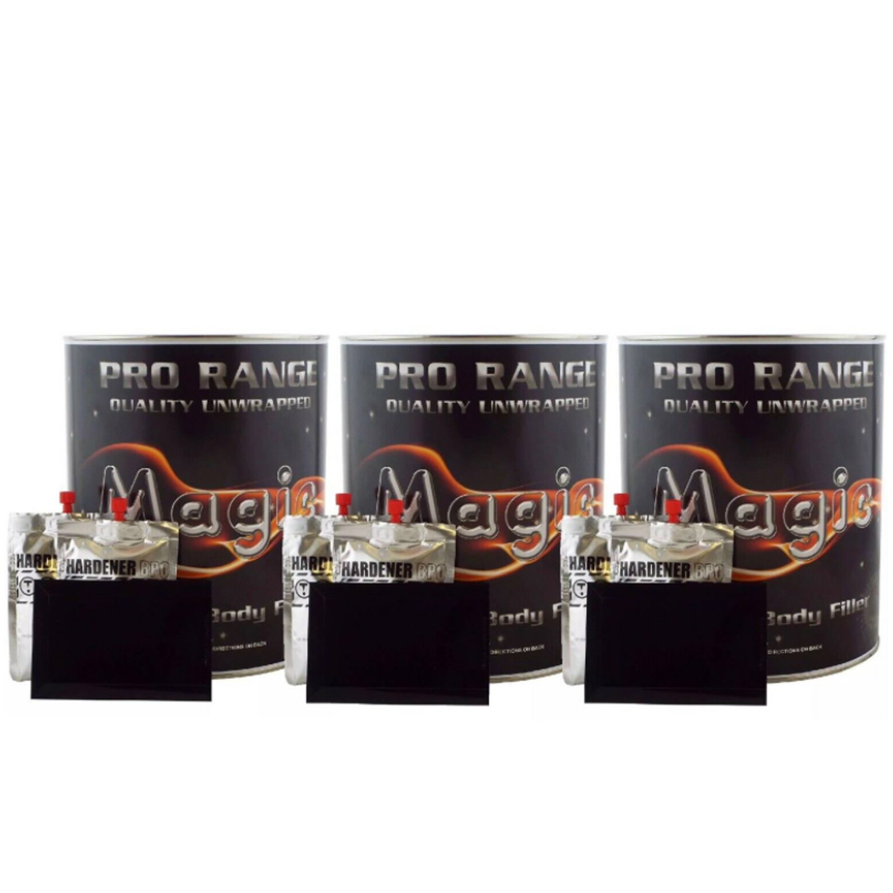 Pro Range MAGIC Easy Sand Body Filler - 3.5L Can With Hardener For Car Body Repair