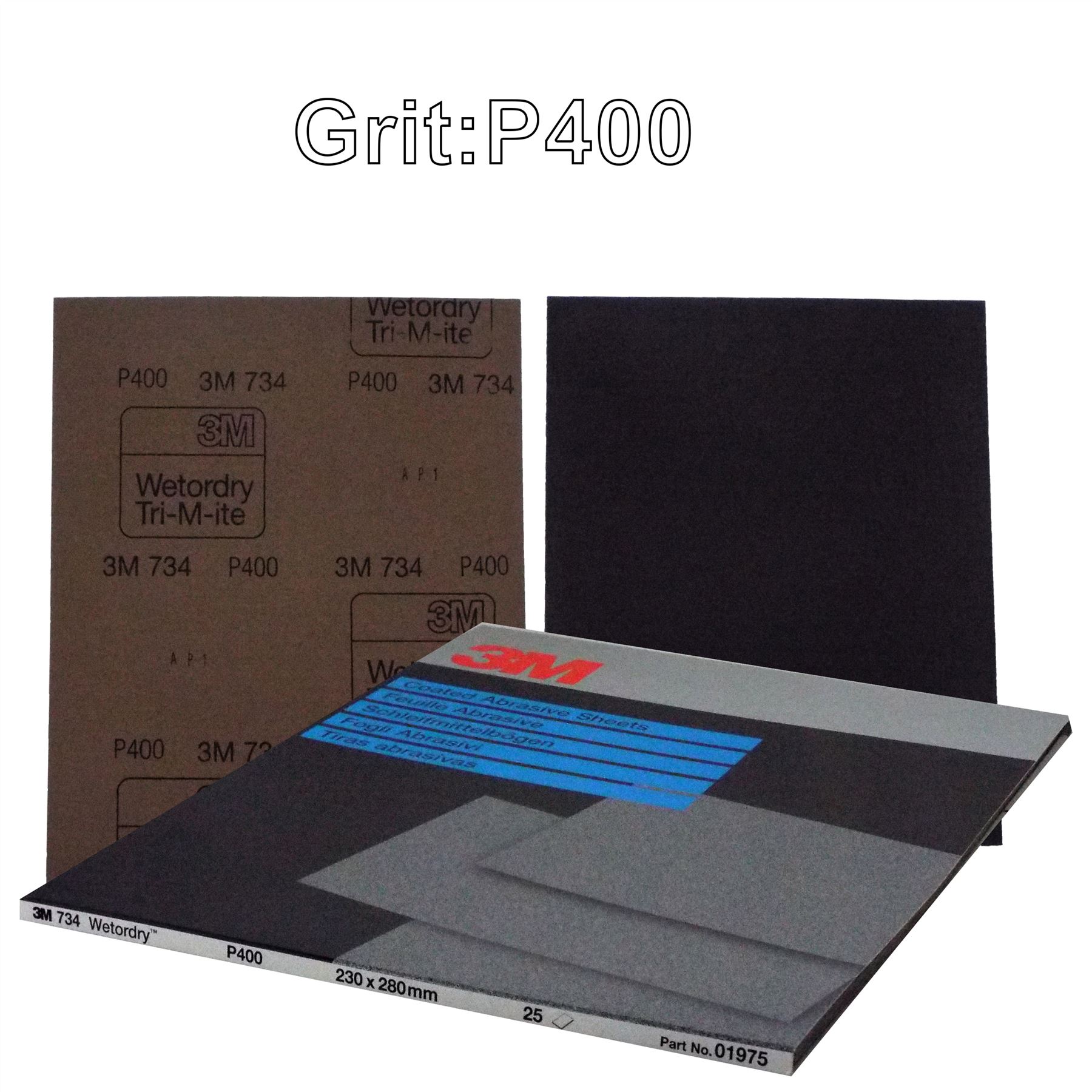 3M Wet & Dry A4 Sandpaper Pads 180 1200 Grit Sand Paper Pads PK25 eBay