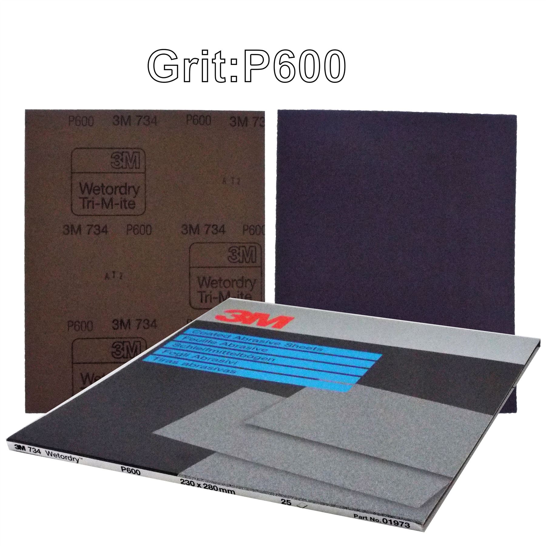 3M Wet & Dry A4 Sandpaper Pads 180 1200 Grit Sand Paper Pads PK25 eBay