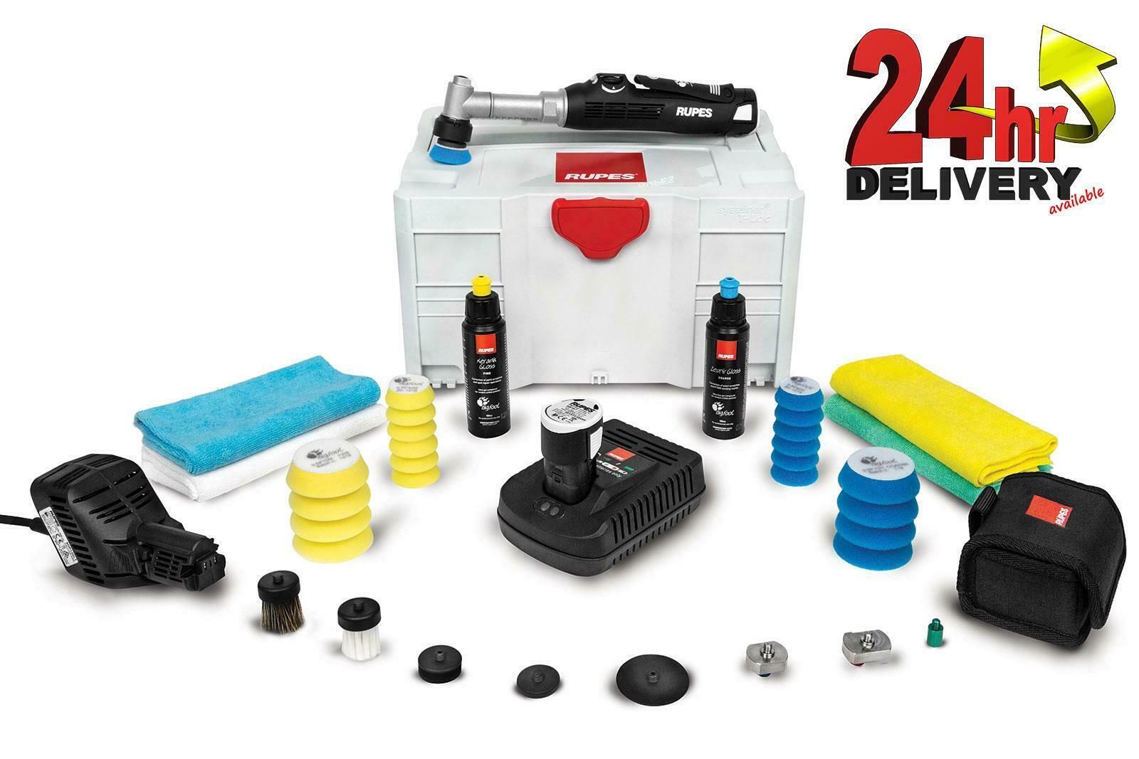 Rupes iBrid Nano HR81ML Long Neck Deluxe Kit Mini Orbital Polisher 