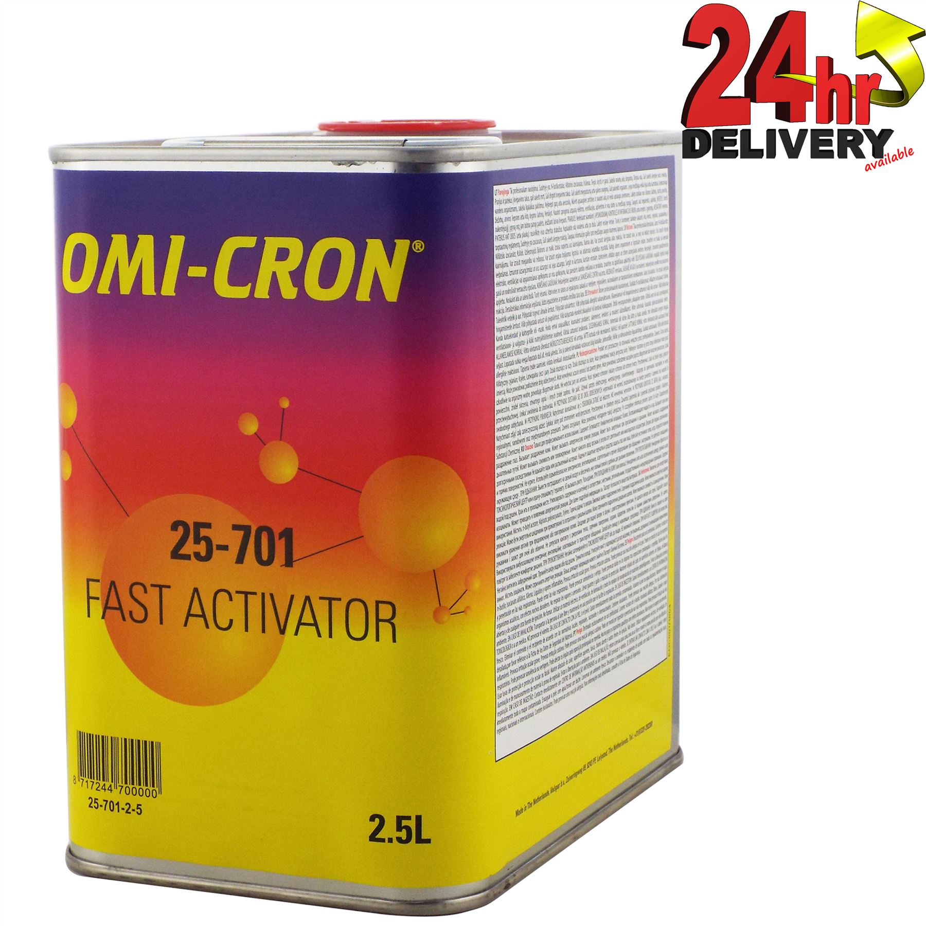 OmiCron 2k Fast Activator 2.5L Paint & Lacquer Hardener 2.5 Litre Car