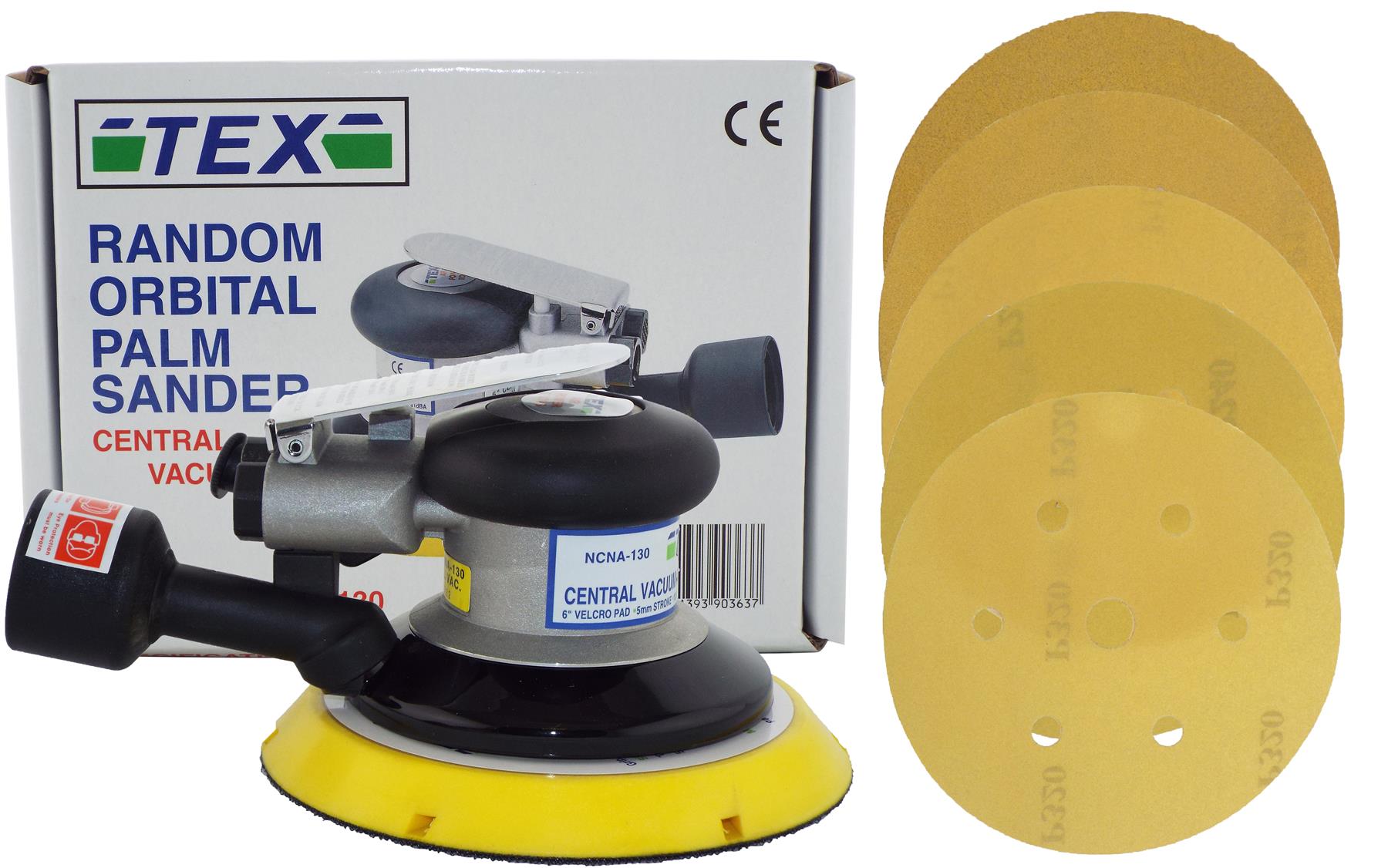 Motors INDASA TEX RANDOM ORBITAL DA PALM AIR SANDER VACUUM NCNA130