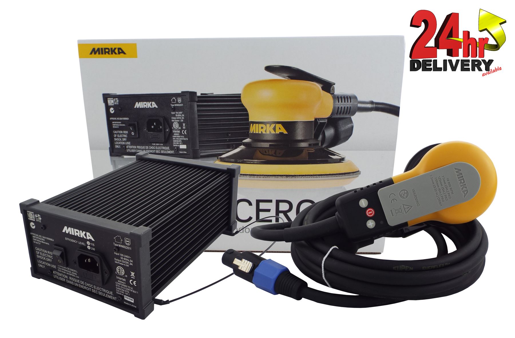 Mirka CEROS 325CV Random Orbital Sander Electric 77mm 3 inch Compact DA