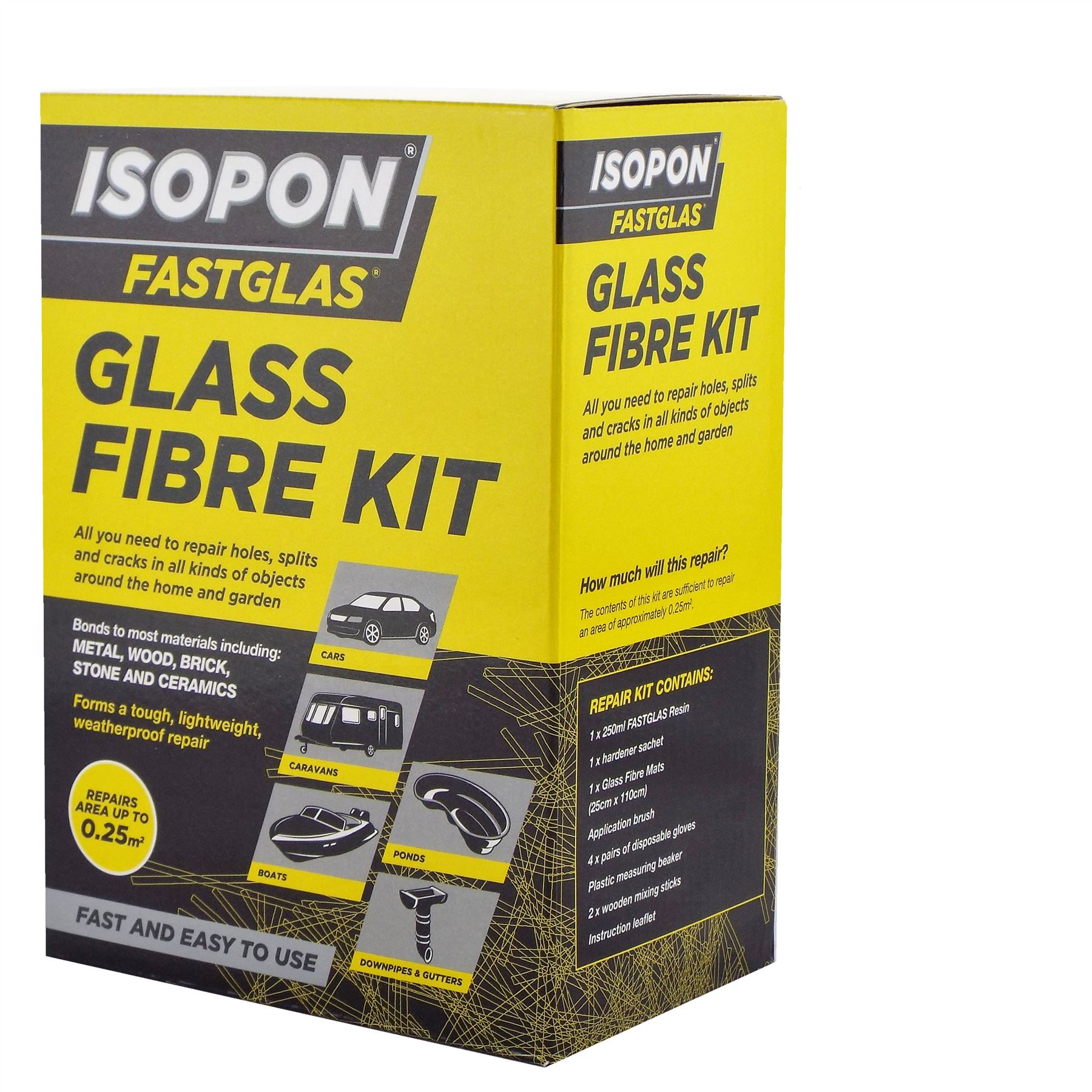 Davids Fastglas Glass Fibre Kit Car Repair UPol Isopon Fastglass Resin