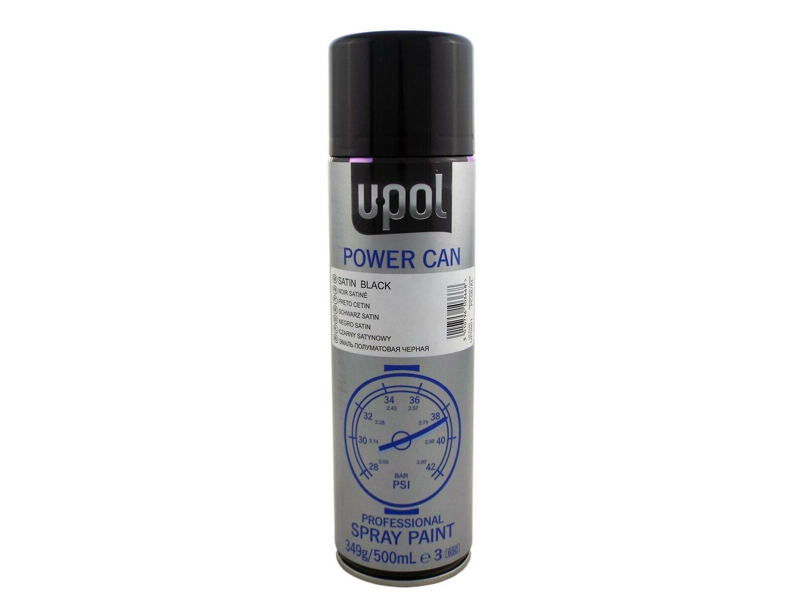 U-Pol Power Can Paint Spray Paints/Primers Grey/Black/White/Red Matt/Gloss