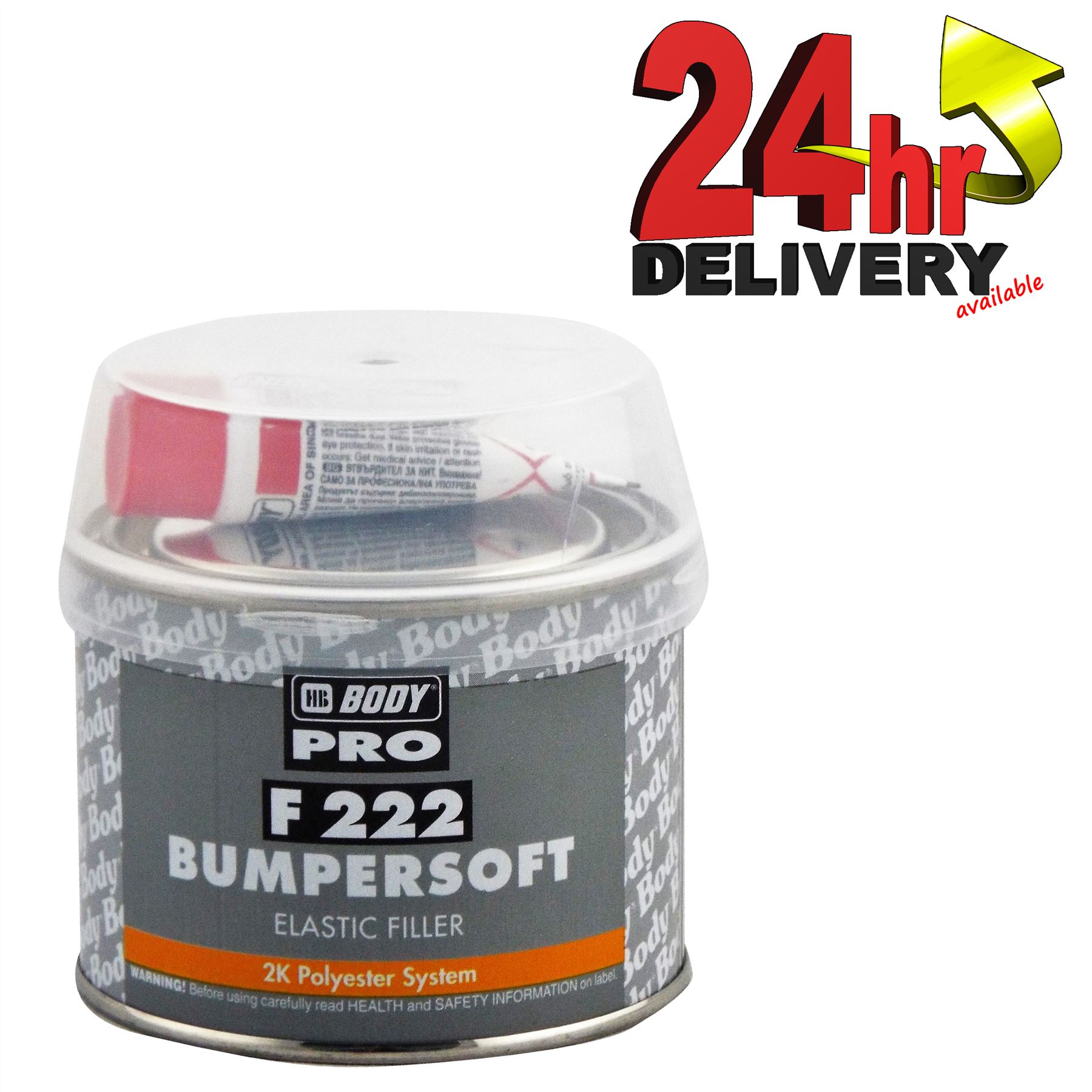 HB Body 222 Bumpersoft Car Body Filler Black Putty For Plastic Bumpers